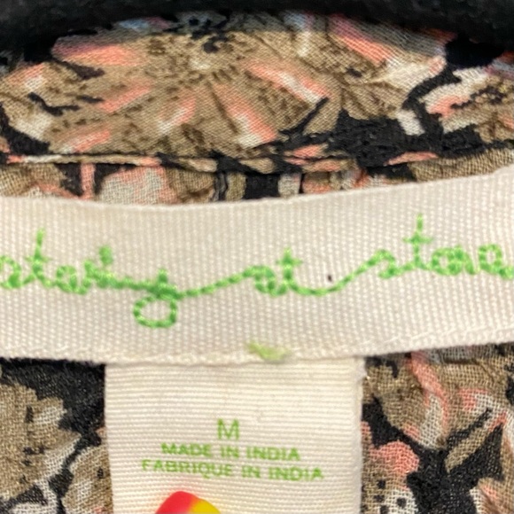 Staring At Stars Womens Floral Lightweight Polyester Open Front Cardigan Size M - Picture 3 of 4